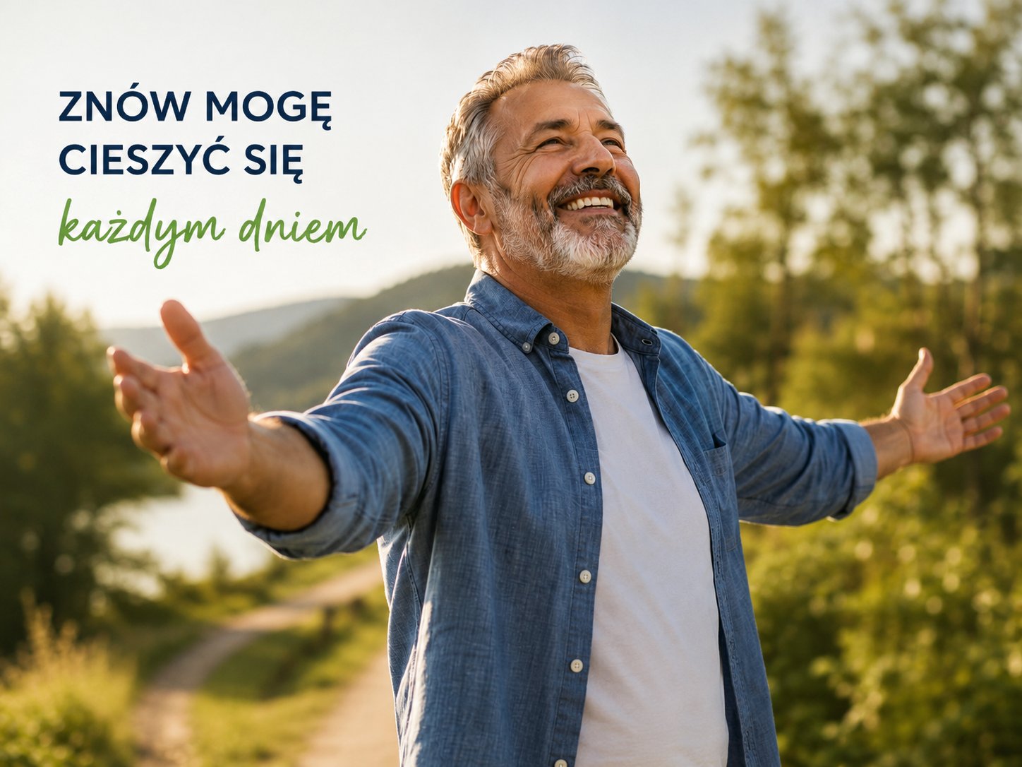 Pacjent po rehabilitacji w chorobach reumatycznych cieszący się aktywnością na świeżym powietrzu – SOMA-VITA Częstochowa